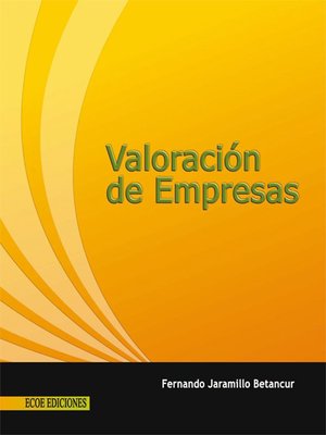cover image of Valoración de empresas